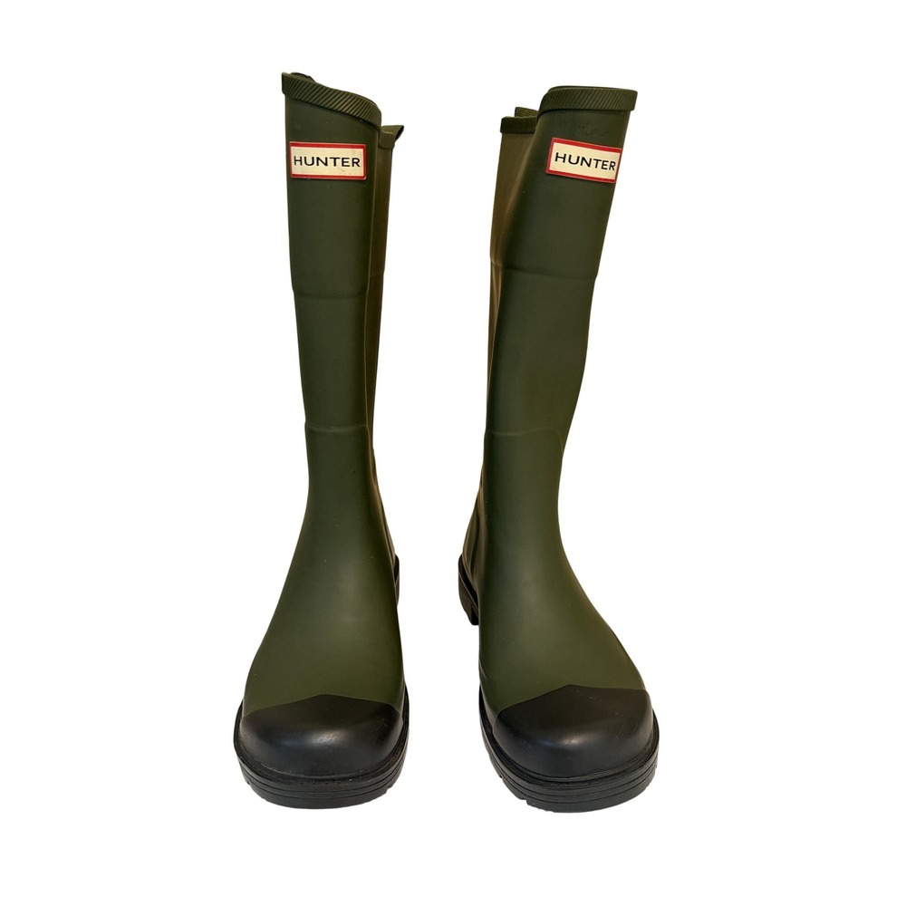 Hunter for Target Rain Boots Women 9 Green Excellent Tall Waterproof